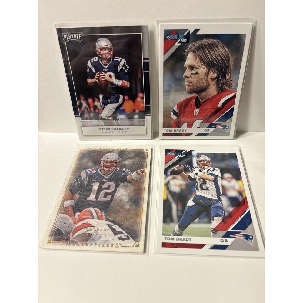 Tom Brady Football Card Lot Of 4 #12